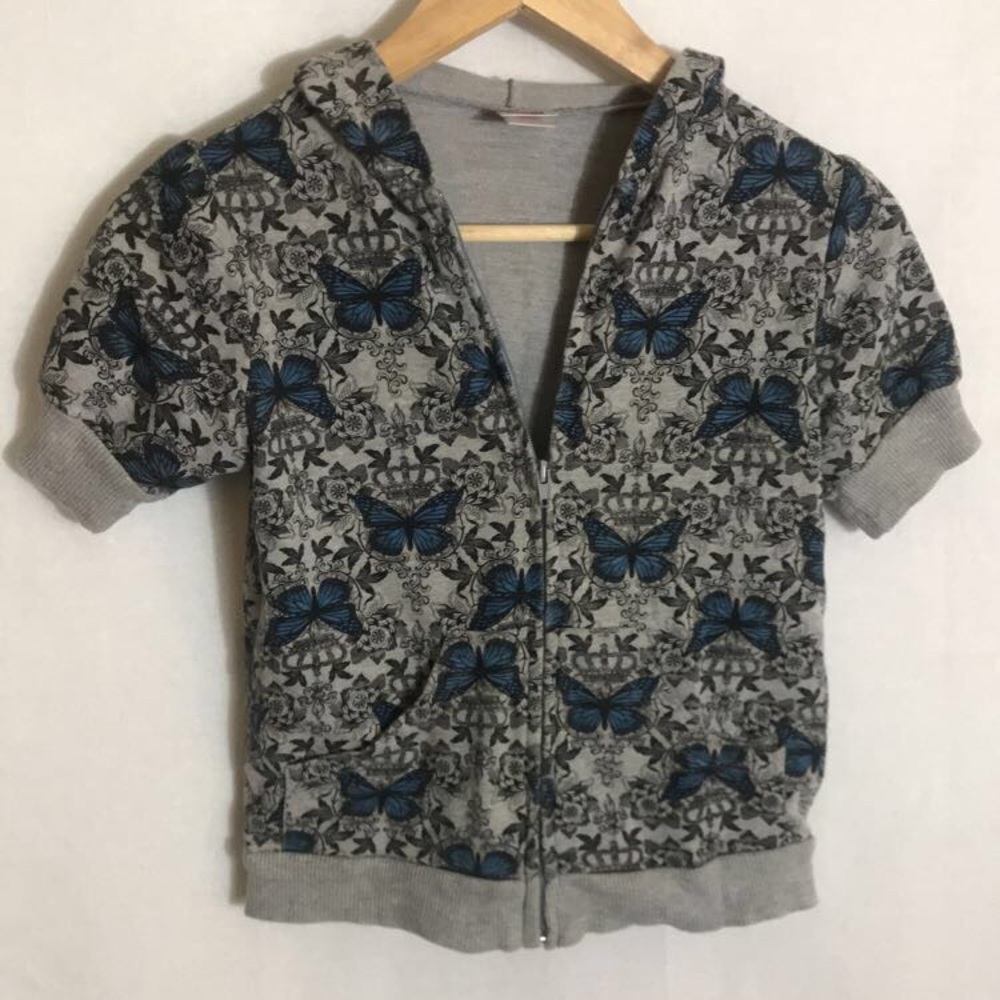 Butterfly Zip-Up Sweater